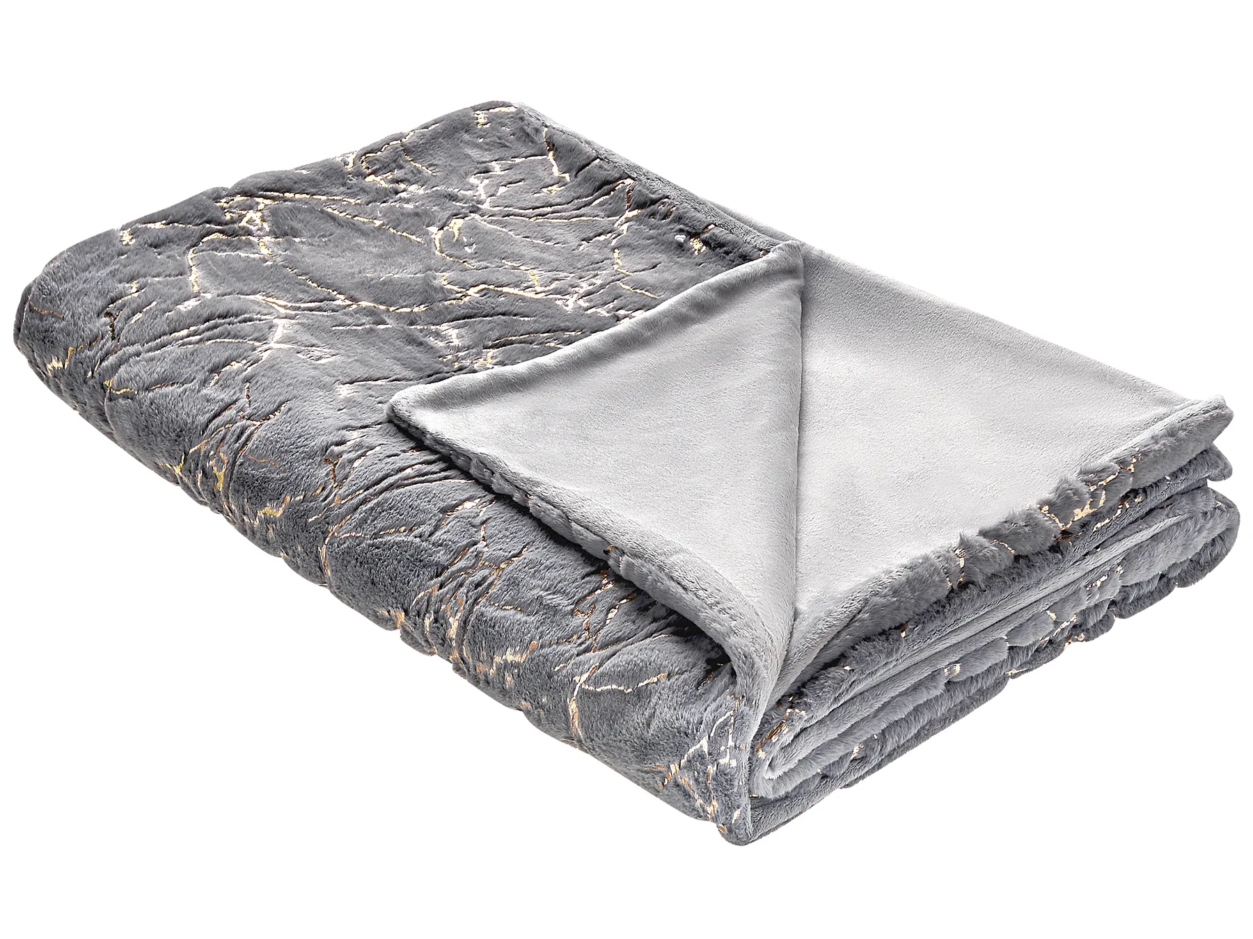 Kuscheldecke GODAVARI 150 x 200 cm Grau_820341