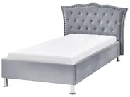 Cama Veludo METZ 90 x 200 cm Cinzento_861360