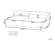 Modular Sofa 2 Seater HELLNAR Boucle Off-White_911228