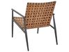 PE Rattan Bistro Set Brown ZIRIA _938718