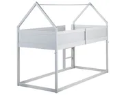 Mid Sleeper Bed House Pine Wood DIENNE 90 x 200 cm (EU Single) Grey_968259
