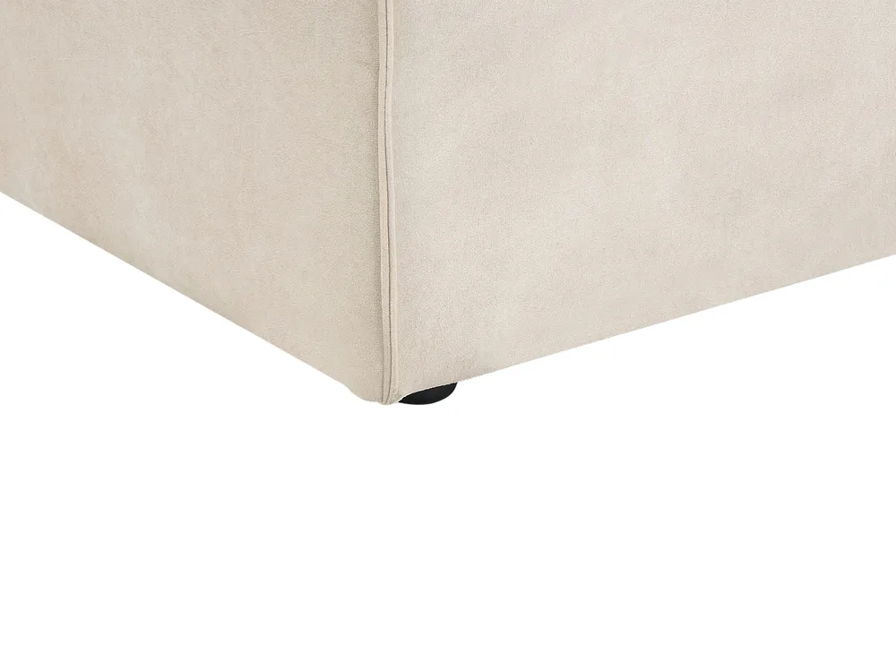Chaise longue versione sinistra HELLNAR Velluto Beige chiaro_910811