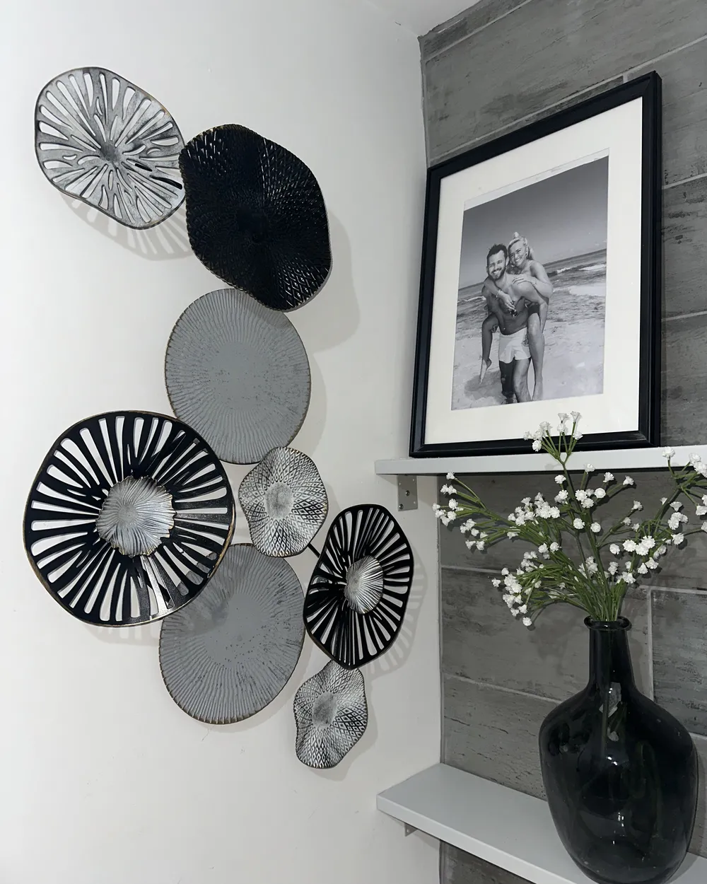 Decorazione Da Parete Homemania WALL171 Con Frasi – Acciaio Nero, 50x30 Cm, Originale E Di Carattere