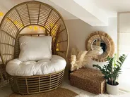 Fotel ogrodowy LIDO Rattan Beżowy_827480