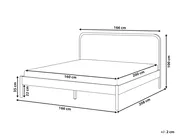 Bed Pine Wood DOSCHES 160 x 200 cm (EU King Size) Light Brown_1020181