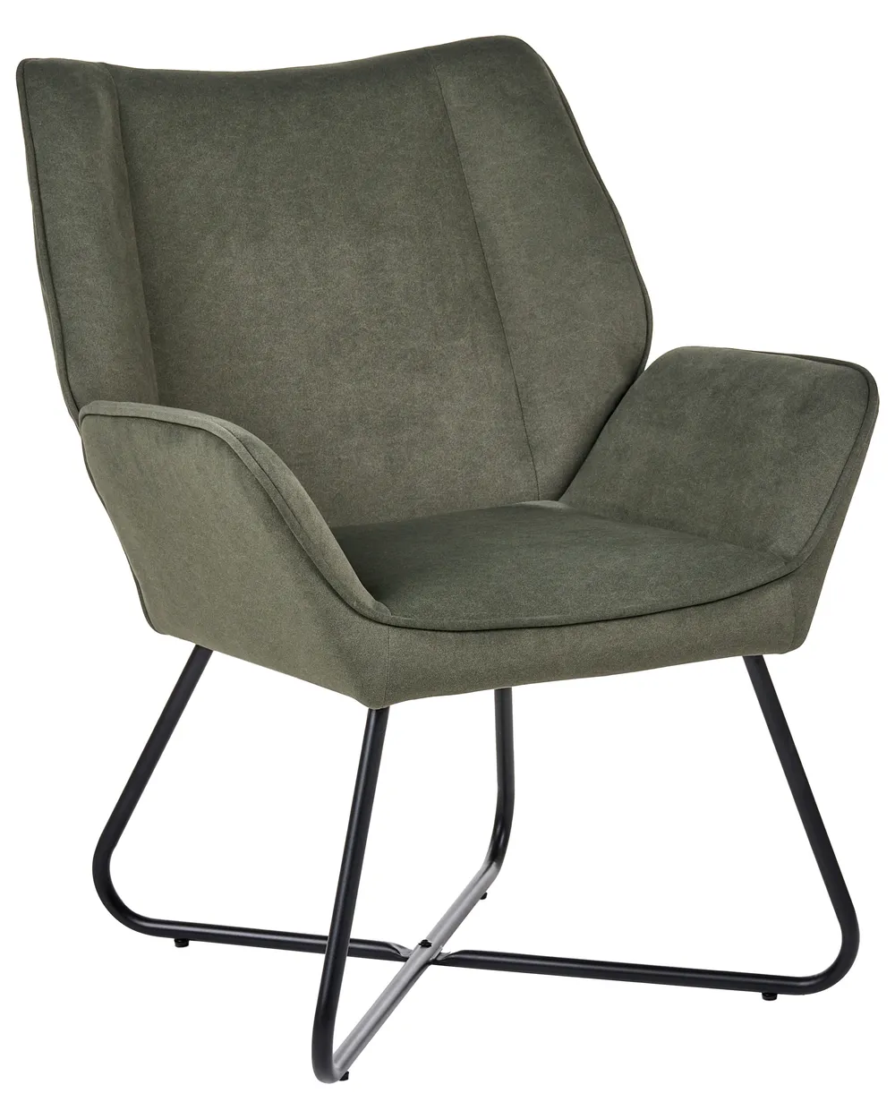 Armchair GRESSELA Velvet Dark Green