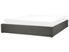 Fabric EU Super King Size Ottoman Bed Grey DINAN_759548