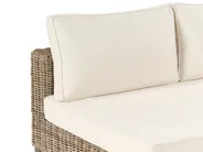 Garden Lounge Set with Table 4 Seater VARALLO Modular Rattan Grey Left Hand_954934