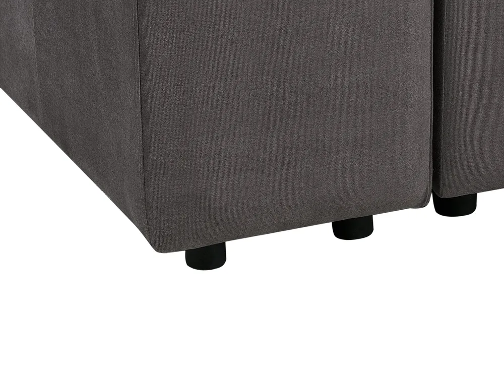 Sofa modułowa dla 3 osób FALSTERBO z otomaną Welur Beżowoszary_919357