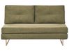 Sofa Bed 3 Seater JERSLEV Fabric Green