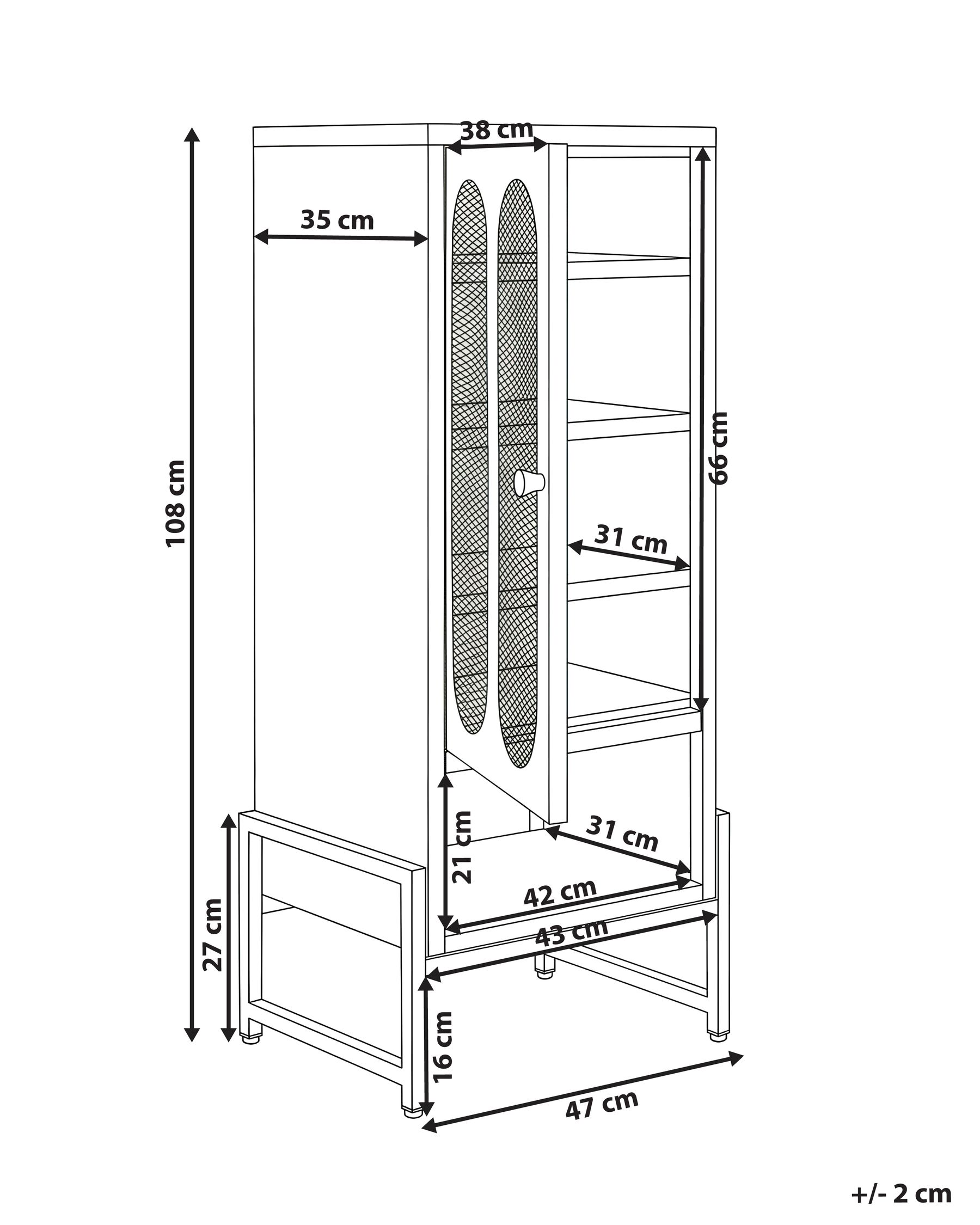 Szafka SOLETTA Metal Biały_1049444