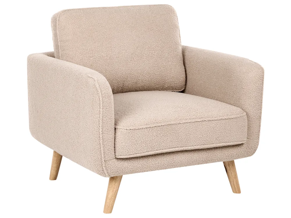Living Room Set 4 Seater KILJA Boucle Beige_1113608