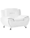 Armchair LEIRA Faux Leather White