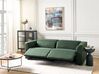Sofa z elektryczną funkcją relaksu z ładowarką zielona ULVEN_905035