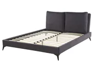 Bed Velvet MELLE 160 x 200 cm (EU King Size) Dark Grey_791195