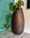 Ceramic Decorative Vase 49 cm Brown BRIVAS_923114