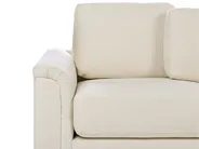 Corner Sofa 4 Seater KOHLO Fabric Light Beige Left Hand_945060