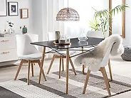 Table de repas BIONDI Hêtre noir 140 cm 80 cm_1177379