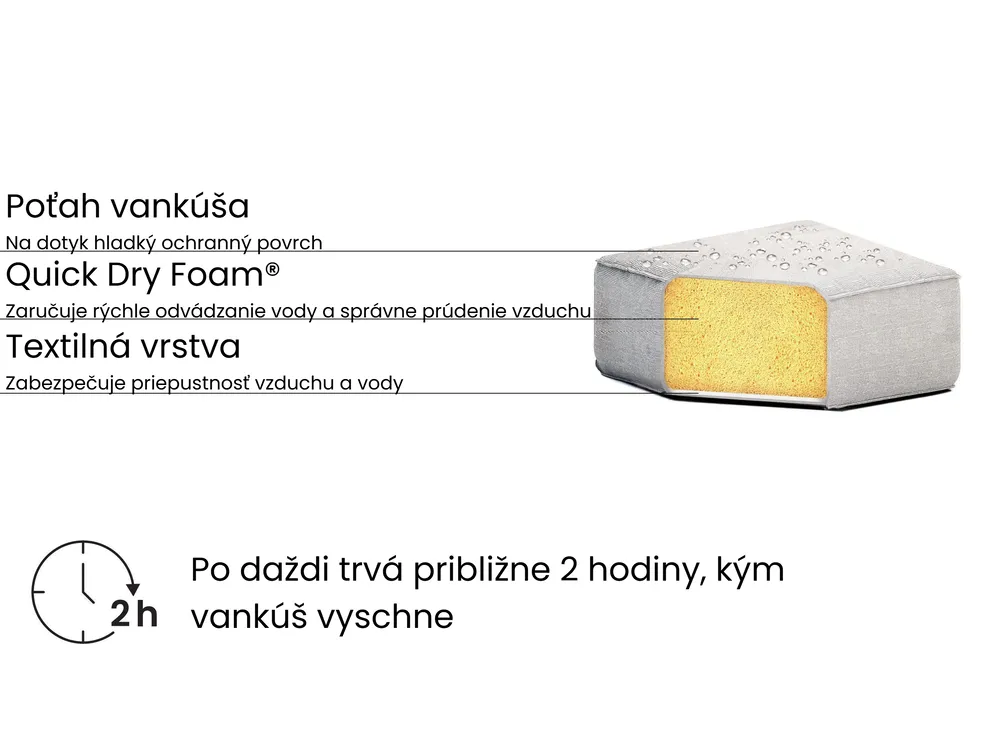 Ležadlo s poduškou LARIANO Kov Svetlobéžová_992433