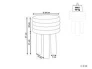 Side Table KIKIWA Metal White_853749
