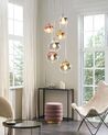 6 Light Glass Pendant Lamp Multicolour TOOMA_868640