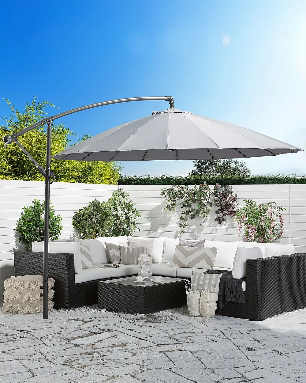 Sombrilla lateral 268 cm CALABRIA II Gris oscuro_1184578