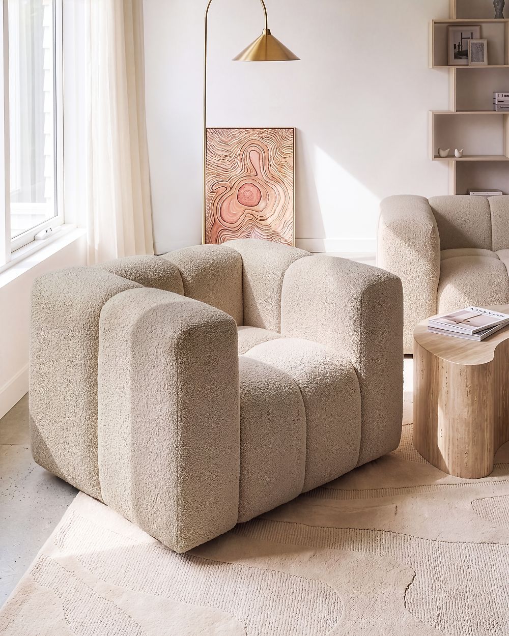 Armchair ANTOLA Boucle Beige
