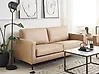 Sofa 3 Seater SAVALEN Faux Leather Beige