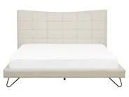 Bed Fabric LANNION 160 x 200 cm (EU King Size) Light Beige_759676