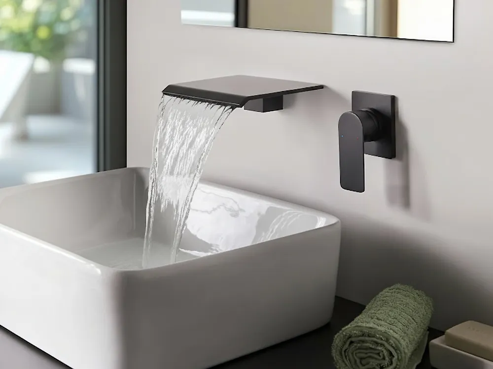 Miscelatore Monocomando Per Lavabo Marca Jacuzzi Bianco O Nero Opaco RB119 - 5
