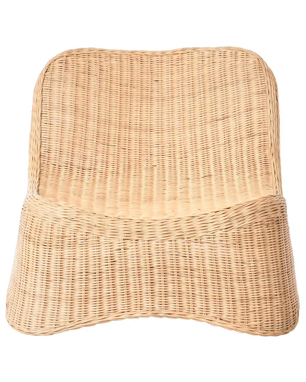 Fotel ogrodowy z otomaną AIGANI Rattan Naturalny_999428