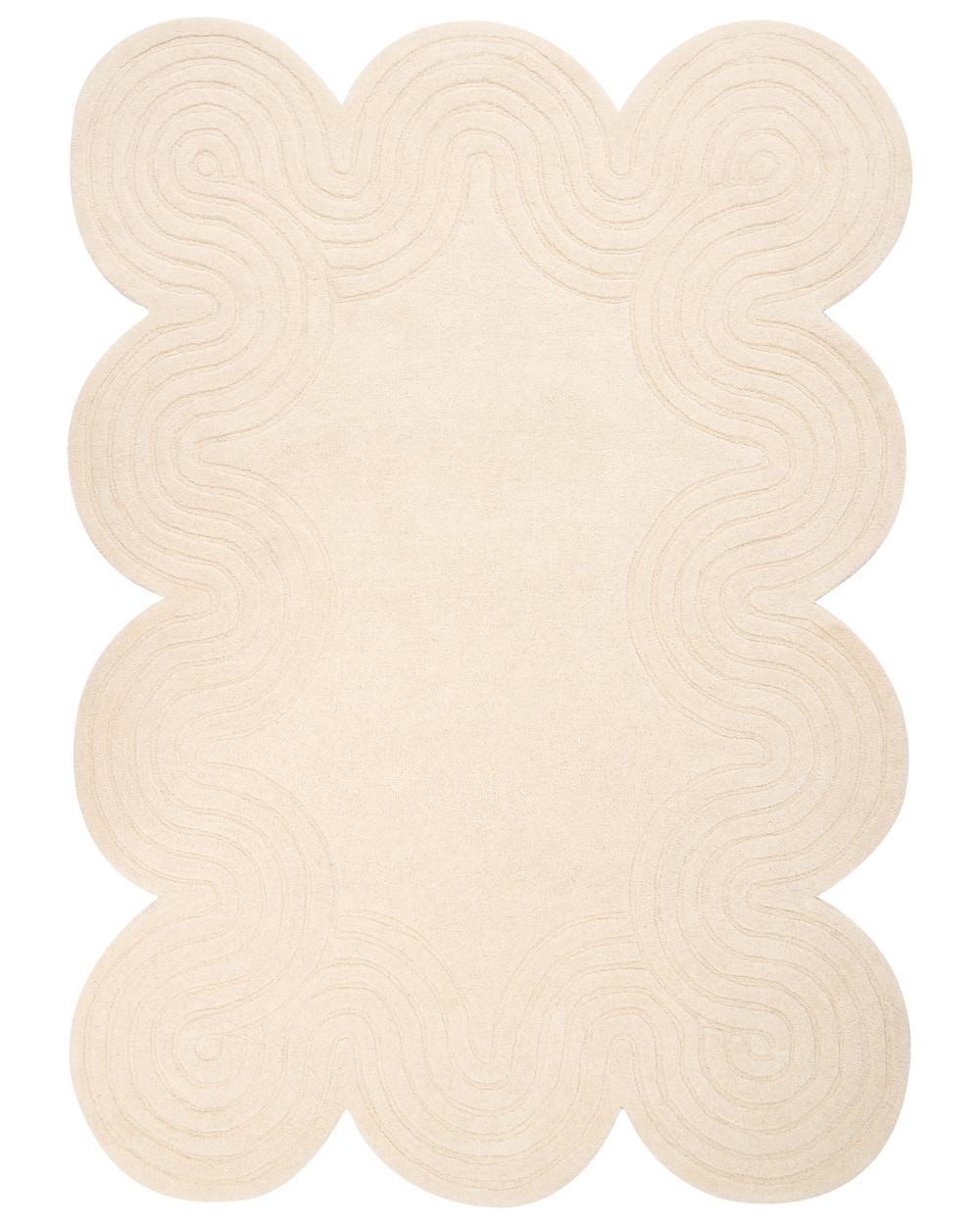 Tapete MALVAN Creme 160 x 230 cm Lã