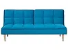 Sofa Bed 3 Seater SILJAN Fabric Turquoise