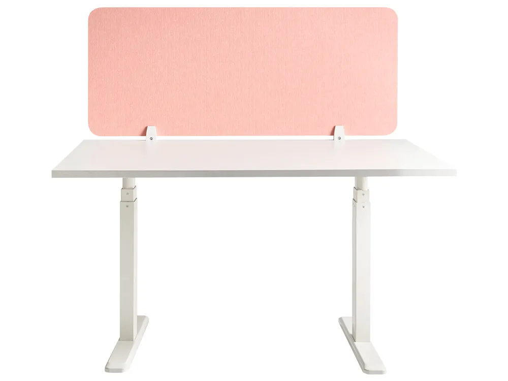 Desk Screen SPLIT 120 x 50 cm Peach Pink_1050604