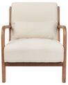 Fabric Armchair Light Beige SKOVDE_927130