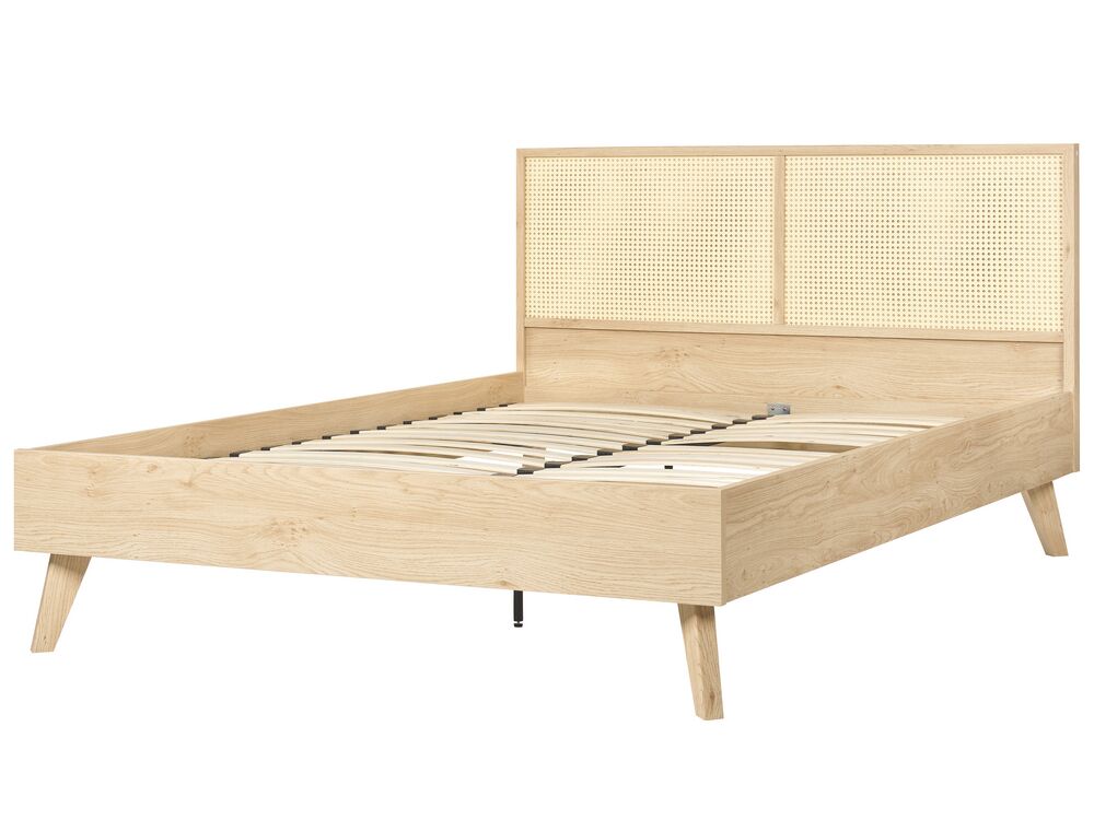 Rattan oak bed sale