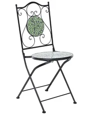 Set di 2 sedie da giardino CIVATE Metallo Nero_1066028