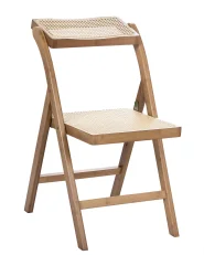 Set di 2 sedie da pranzo Pieghevole MODANE Legno di bambù Marrone_1048843