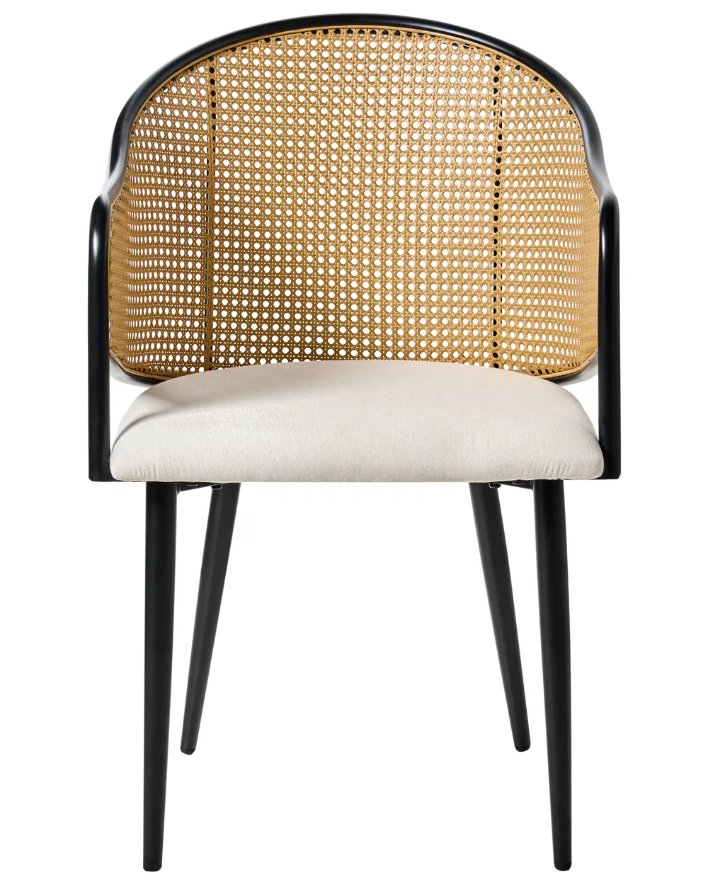 Set of 2 Dining Chairs WEIMAR Metal Black_992832