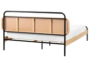 Bed Rattan BOUSSICOURT 160 x 200 cm (EU King Size) Light Brown_1011636