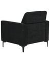 Fauteuil en tissu noir FENES_897869