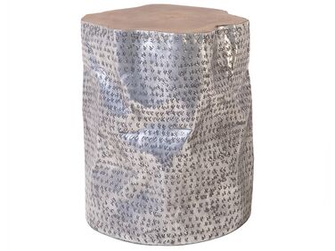 Tavolino legno chiaro/argento 38 cm GORDON