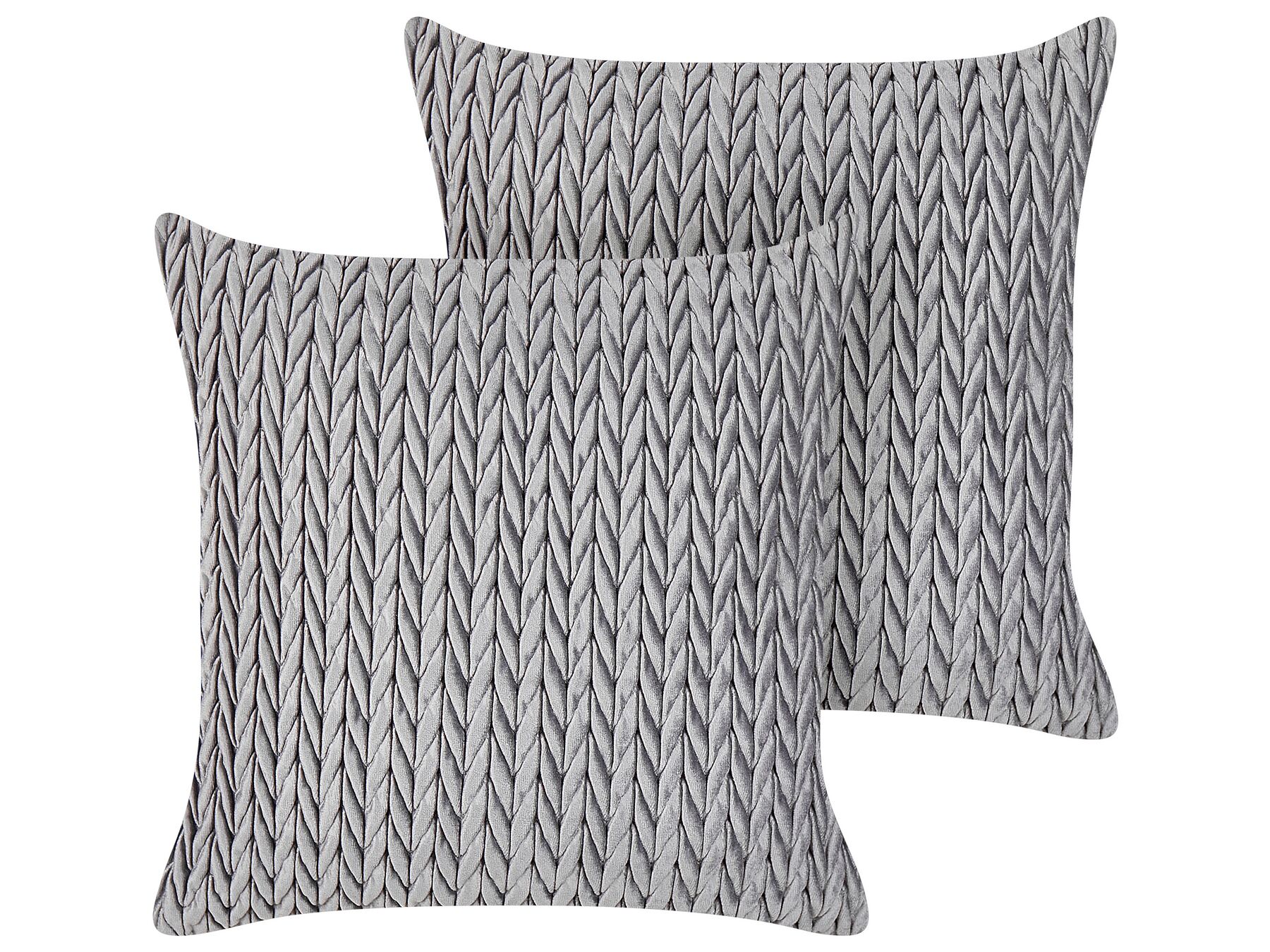 Set di 2 cuscini grigio 45 x 45 cm ECLIPTA_902963