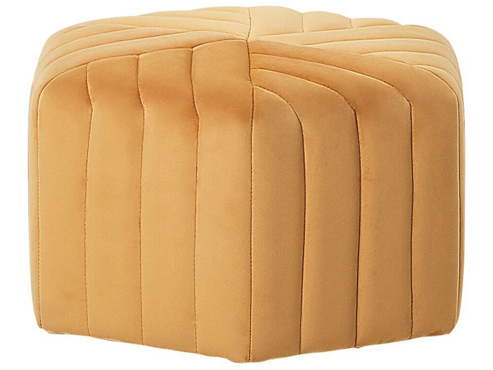 Pouf MURIETTA Velluto Senape