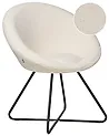 Esszimmerstuhl FLOBY II Bouclé Cremeweiss