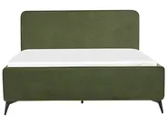 Bed Boucle VALOGNES 160 x 200 cm (EU King Size) Dark Green_930550