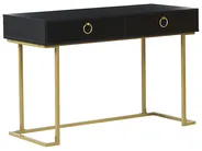 Konsola WESTPORT 115 cm 50 cm z szufladami Czarny/ złoty_809728