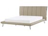 Béžová posteľ z umelej kože 180 x 200 cm  BETIN_788899