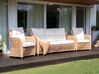 Set da giardino rattan naturale 5 posti ALESSANO_928581