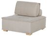 Modulsoffa 4-sits tyg beige TIBRO_825924